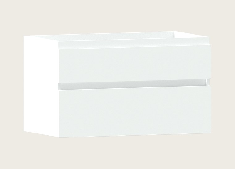 Mueble de baño Nori One, dos cajones, tirador integrado